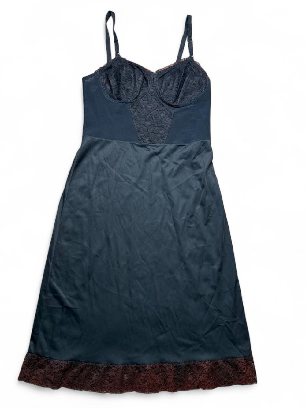 Vintage 1960s Pauline Gordon “Pettico-Bra” full slip dress